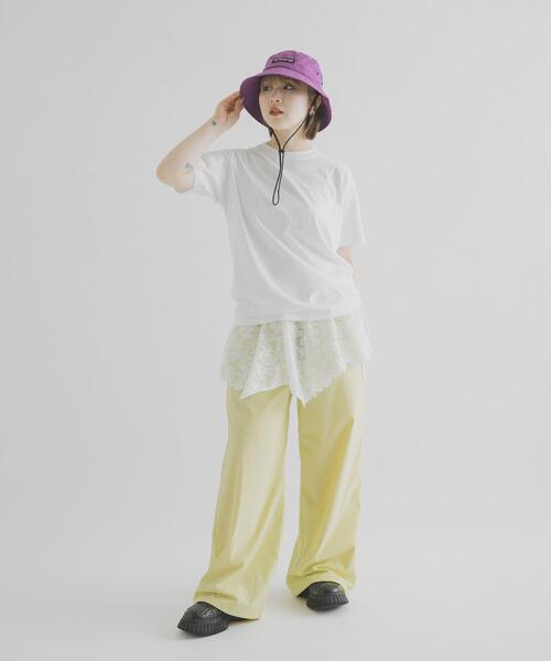 THE GOODLAND MARKET(ザグッドランドマーケット)の「cwtch ORGANICCOTTON LACE APRON(スカート・レディース・ブラック/ホワイト・FREE)」の6枚目の写真