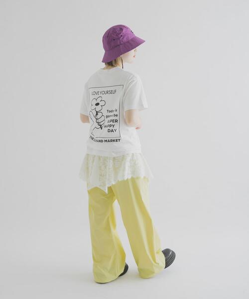 THE GOODLAND MARKET(ザグッドランドマーケット)の「cwtch ORGANICCOTTON LACE APRON(スカート・レディース・ブラック/ホワイト・FREE)」の8枚目の写真