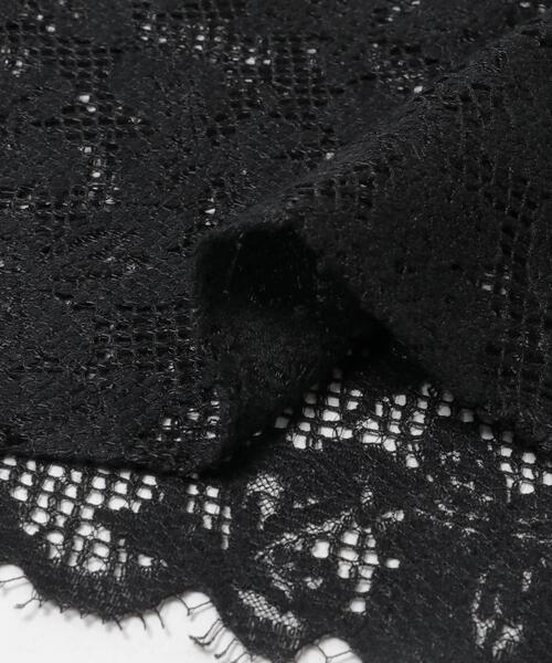 THE GOODLAND MARKET(ザグッドランドマーケット)の「cwtch ORGANICCOTTON LACE APRON(スカート・レディース・ブラック/ホワイト・FREE)」の4枚目の写真