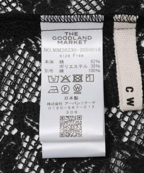 THE GOODLAND MARKET(ザグッドランドマーケット)の「cwtch ORGANICCOTTON LACE APRON(スカート・レディース・ブラック/ホワイト・FREE)」の3枚目の写真