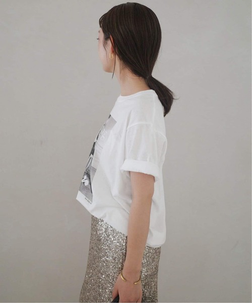SLOBE IENA(スローブイエナ)の「《追加5》GOOD ROCK SPEED SLOBE別注 LIFE PC PHOTO TEE1(Tシャツ/カットソー・レディース・ホワイト/ブラック・FREE)」の17枚目の写真
