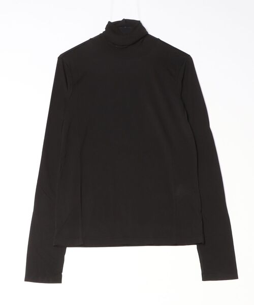 ATON(エイトン)の「ATON (エイトン) MODAL SILK JERSEY /TURTLE NECK PULLOVER(Tシャツ/カットソー・レディース・ホワイト/ブラック/ピンク・2)」の3枚目の写真