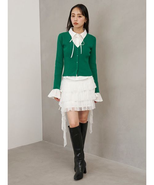 SNIDEL(スナイデル)の「ツイストフリルミニスカショーパン(その他パンツ・レディース・グレー/ホワイト/ピンク・F)」の17枚目の写真