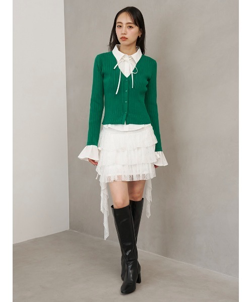 SNIDEL(スナイデル)の「ツイストフリルミニスカショーパン(その他パンツ・レディース・グレー/ホワイト/ピンク・F)」の11枚目の写真