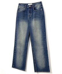 SECONDMONO（セカンドモノローグ）の「ヴィンテージウォッシングワイドデニムパンツブルー_SEPT026BLUE（デニムパンツ）」