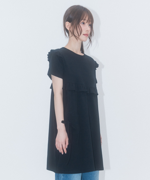 HIGH SCHOOL DISCO(ハイスクールディスコ)の「HSD ラッフルシャーリングワンピース(ワンピース・レディース・その他・SMALL/MEDIUM)」の5枚目の写真