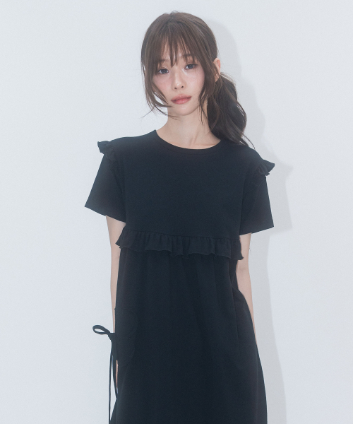 HIGH SCHOOL DISCO(ハイスクールディスコ)の「HSD ラッフルシャーリングワンピース(ワンピース・レディース・その他・SMALL/MEDIUM)」の7枚目の写真