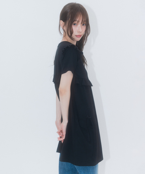 HIGH SCHOOL DISCO(ハイスクールディスコ)の「HSD ラッフルシャーリングワンピース(ワンピース・レディース・その他・SMALL/MEDIUM)」の9枚目の写真