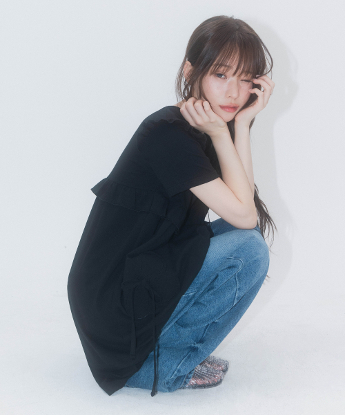 HIGH SCHOOL DISCO(ハイスクールディスコ)の「HSD ラッフルシャーリングワンピース(ワンピース・レディース・その他・SMALL/MEDIUM)」の11枚目の写真