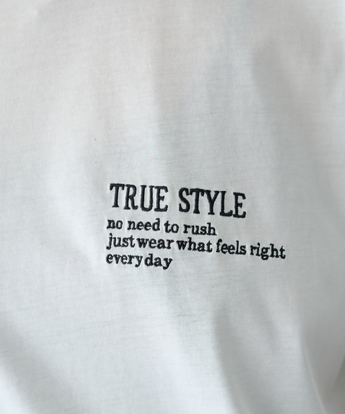 YECCA VECCA(イェッカヴェッカ)の「刺繍ロゴTee(Tシャツ/カットソー・レディース・オフホワイト/ベージュ/チャコールグレー・FREE)」の10枚目の写真