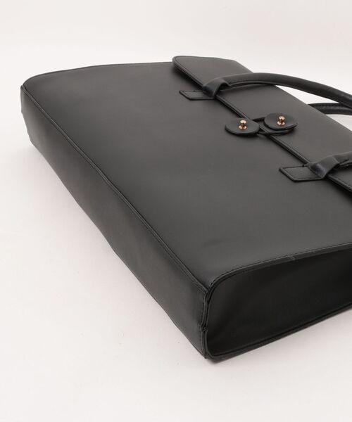 Burner（バーナー）の「【Leathen Leather（レーセンレザー）】レトロ調 ステッチ 16インチブリーフトート lea-handbag-6-40【RBTS】（ハンドバッグ・メンズ・ブラック・FREE）」の3枚目の写真