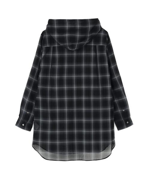 Toironier(トワロニエ)の「Toironier/トワロニエ/Sheer Hooded Shirts(シャツ/ブラウス・メンズ・ブラック・1)」の2枚目の写真