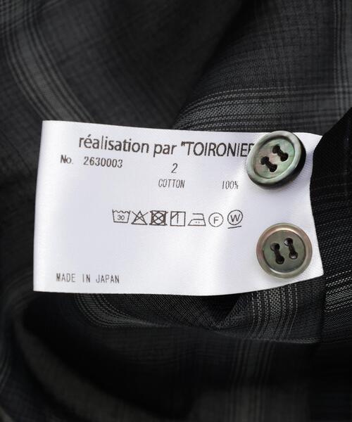 Toironier(トワロニエ)の「Toironier/トワロニエ/Sheer Hooded Shirts(シャツ/ブラウス・メンズ・ブラック・1)」の4枚目の写真