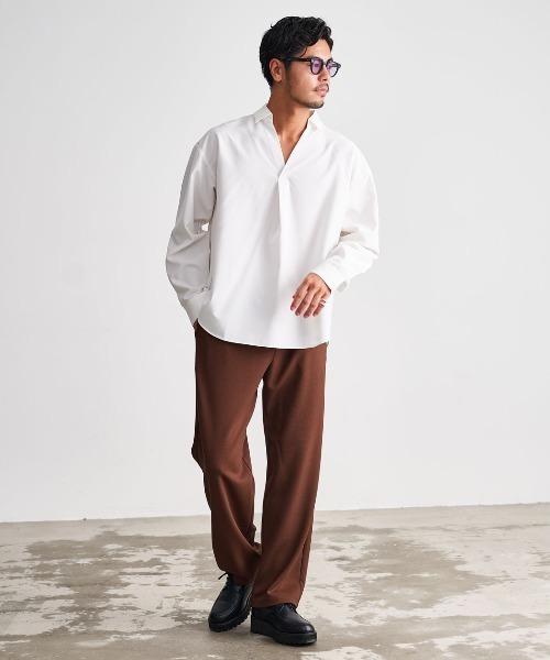 CavariA(キャバリア)の「『CavariA/キャバリア』ストレートイージーパンツ(その他パンツ・メンズ・ブラウン/ブラック/チャコール・XL/M/L)」の12枚目の写真