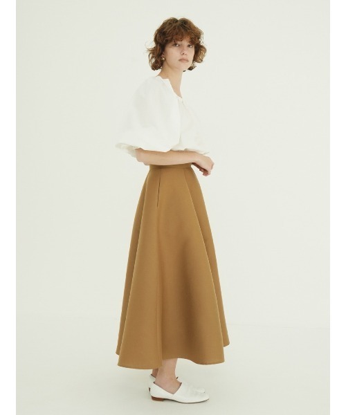 CLANE(クラネ)の「CLANE/クラネ/VOLUME FLARE SKIRT(スカート・レディース・ブラック/キャメル/アイボリー・1)」の9枚目の写真
