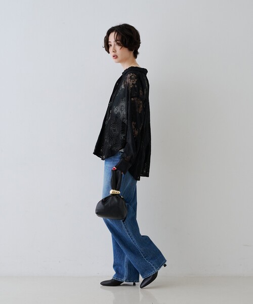 Rouge vif(ルージュヴィフ)の「アイスバーグレースブラウス(シャツ/ブラウス・レディース・オフホワイト/ブラック・フリー)」の19枚目の写真
