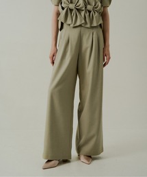 Melange wide pants
