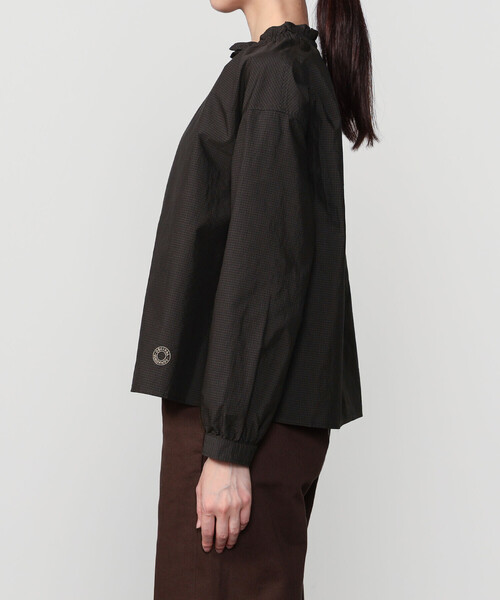 ORCIVAL(オーシバル)の「ORCIVAL | コットンポリエステル ギャザーシャツ CHECK WOMEN(シャツ/ブラウス・レディース・ブラウン系その他/グレー系その他・1)」の12枚目の写真