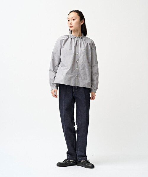 ORCIVAL(オーシバル)の「ORCIVAL | コットンポリエステル ギャザーシャツ CHECK WOMEN(シャツ/ブラウス・レディース・ブラウン系その他/グレー系その他・1)」の18枚目の写真