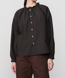 ORCIVAL | コットンポリエステル ギャザーシャツ CHECK WOMEN