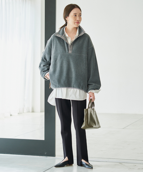 SLOBE IENA(スローブイエナ)の「センタータックニットレギンス(その他パンツ・レディース・ブラック・FREE)」の2枚目の写真