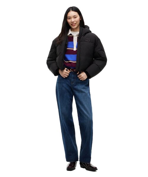 tommy jeans(トミー ジーンズ)の「【オンライン限定】クロップドフラッグ パファージャケット(ブルゾン・レディース・ネイビー/ブラック・SMALL/X-SMALL/MEDIUM)」の10枚目の写真