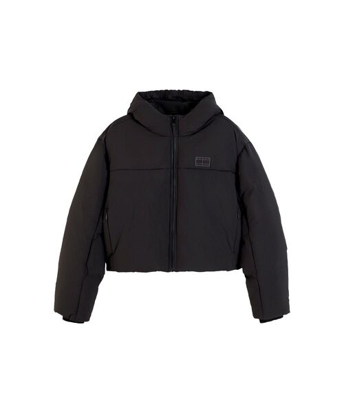 tommy jeans(トミー ジーンズ)の「【オンライン限定】クロップドフラッグ パファージャケット(ブルゾン・レディース・ネイビー/ブラック・SMALL/X-SMALL/MEDIUM)」の13枚目の写真