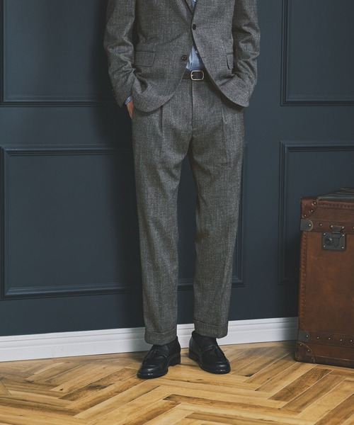 GLOBAL WORK(グローバルワーク)の「ツイードパンツ/Salon de GW/681230(スラックス・メンズ・グレー系その他7・SMALL/LARGE/MEDIUM/X-LARGE)」の6枚目の写真