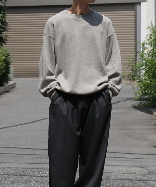 crepuscule(クレプスキュール)の「crepuscule Co/he rib sweat p/o(パーカー・メンズ・オートミール/グレー系その他・2/1)」の2枚目の写真