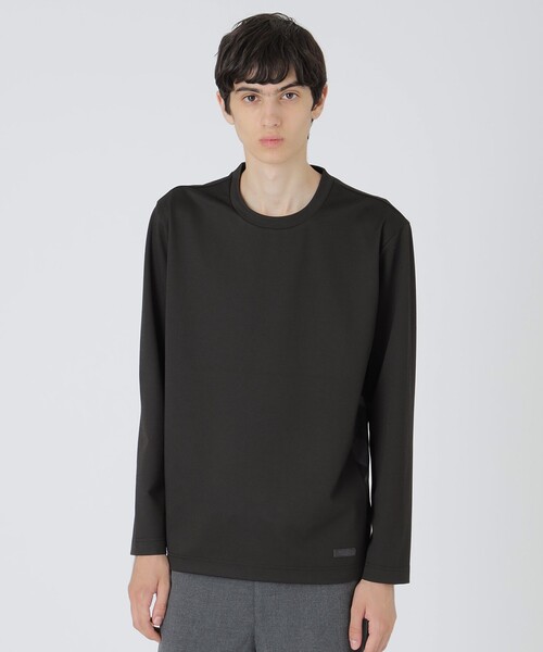 BLACK LABEL CRESTBRIDGE(ブラックレーベル・クレストブリッジ)の「CARREMANメランジハニカムカットソー(Tシャツ/カットソー・メンズ・ネイビー/ライトグレー/ブラック・L/XL/M)」の2枚目の写真