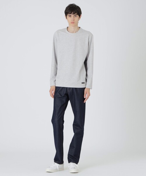 BLACK LABEL CRESTBRIDGE(ブラックレーベル・クレストブリッジ)の「CARREMANメランジハニカムカットソー(Tシャツ/カットソー・メンズ・ネイビー/ライトグレー/ブラック・L/XL/M)」の4枚目の写真