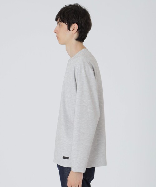 BLACK LABEL CRESTBRIDGE(ブラックレーベル・クレストブリッジ)の「CARREMANメランジハニカムカットソー(Tシャツ/カットソー・メンズ・ネイビー/ライトグレー/ブラック・L/XL/M)」の5枚目の写真
