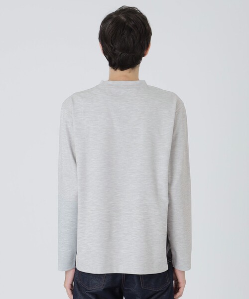 BLACK LABEL CRESTBRIDGE(ブラックレーベル・クレストブリッジ)の「CARREMANメランジハニカムカットソー(Tシャツ/カットソー・メンズ・ネイビー/ライトグレー/ブラック・L/XL/M)」の6枚目の写真