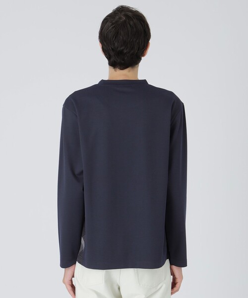 BLACK LABEL CRESTBRIDGE(ブラックレーベル・クレストブリッジ)の「CARREMANメランジハニカムカットソー(Tシャツ/カットソー・メンズ・ネイビー/ライトグレー/ブラック・L/XL/M)」の18枚目の写真