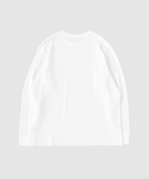 417 EDIFICE(フォーワンセブンエディフィス)の「Hanes / ヘインズ Thermal Top クルーネックL/S(Tシャツ/カットソー・メンズ・ブラック/ホワイト・MEDIUM/LARGE/X-LARGE)」の6枚目の写真