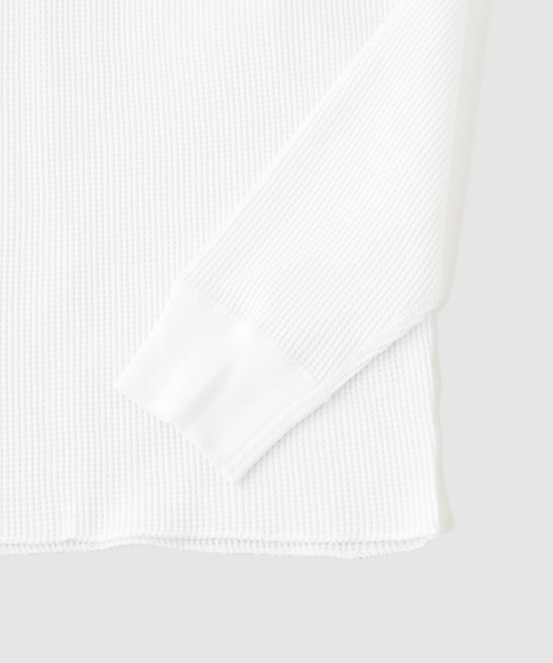 417 EDIFICE(フォーワンセブンエディフィス)の「Hanes / ヘインズ Thermal Top クルーネックL/S(Tシャツ/カットソー・メンズ・ブラック/ホワイト・MEDIUM/LARGE/X-LARGE)」の5枚目の写真