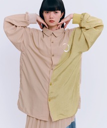 MONDEWORK（モンドワーク）の「サークル刺繍ロングスリーブシャツ（シャツ/ブラウス）」