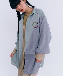 サークル刺繍ロングスリーブシャツ