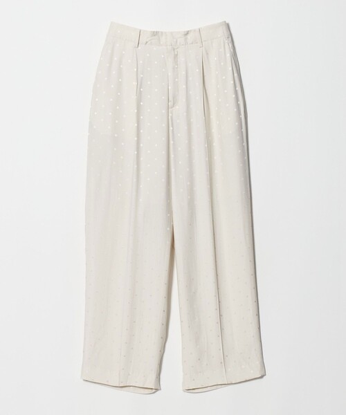 BEAUTY&YOUTH UNITED ARROWS（ビューティーアンドユースユナイテッドアローズ）の「レーヨン ドットジャガード タック バックゴムパンツ/オフホワイト（その他パンツ・レディース・オフホワイト・S/XS/M）」の8枚目の写真