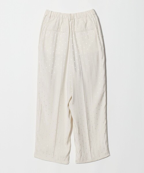 BEAUTY&YOUTH UNITED ARROWS（ビューティーアンドユースユナイテッドアローズ）の「レーヨン ドットジャガード タック バックゴムパンツ/オフホワイト（その他パンツ・レディース・オフホワイト・S/XS/M）」の9枚目の写真