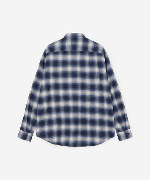 DANTON(ダントン)の「DANTON | フランネル レギュラーカラー長袖シャツ MEN(シャツ/ブラウス・メンズ・ブルー系その他/ブラック系その他・40/42)」の5枚目の写真