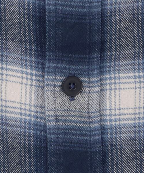 DANTON(ダントン)の「DANTON | フランネル レギュラーカラー長袖シャツ MEN(シャツ/ブラウス・メンズ・ブルー系その他/ブラック系その他・40/42)」の9枚目の写真