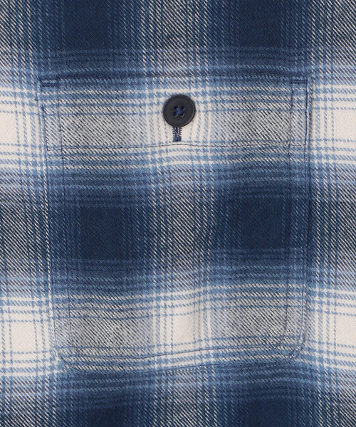 DANTON(ダントン)の「DANTON | フランネル レギュラーカラー長袖シャツ MEN(シャツ/ブラウス・メンズ・ブルー系その他/ブラック系その他・40/42)」の10枚目の写真