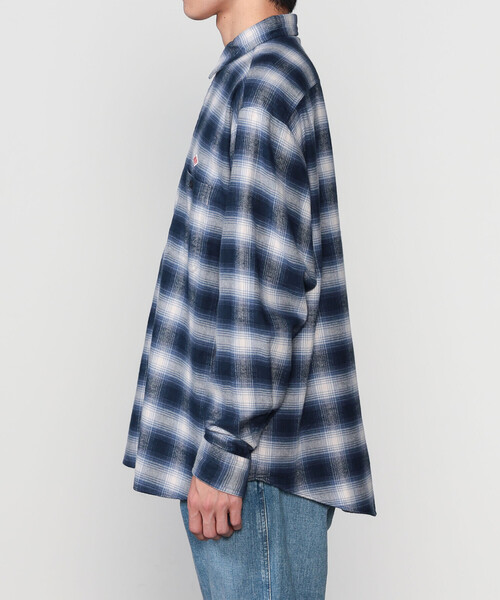 DANTON(ダントン)の「DANTON | フランネル レギュラーカラー長袖シャツ MEN(シャツ/ブラウス・メンズ・ブルー系その他/ブラック系その他・40/42)」の13枚目の写真