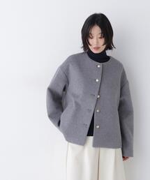 <ちょうど、いい服>“いつもの”が見違えるハーフコート<EC限定カラー:ブラウン>