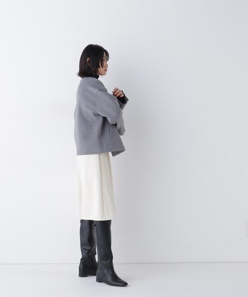 NATURAL BEAUTY BASIC(ナチュラルビューティーベーシック)の「<ちょうど、いい服>“いつもの”が見違えるハーフコート<EC限定カラー:ブラウン>(その他アウター・レディース・ブラウン/ピンク/グレー/ネイビー/キャメル・MEDIUM/SMALL/LARGE)」の11枚目の写真
