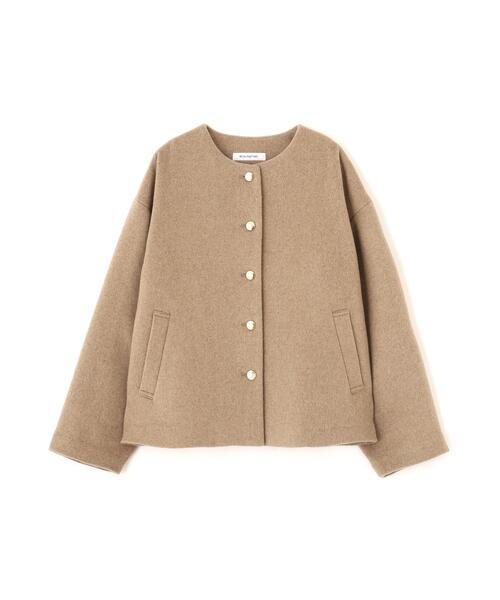 NATURAL BEAUTY BASIC(ナチュラルビューティーベーシック)の「<ちょうど、いい服>“いつもの”が見違えるハーフコート<EC限定カラー:ブラウン>(その他アウター・レディース・ブラウン/ピンク/グレー/ネイビー/キャメル・MEDIUM/SMALL/LARGE)」の15枚目の写真