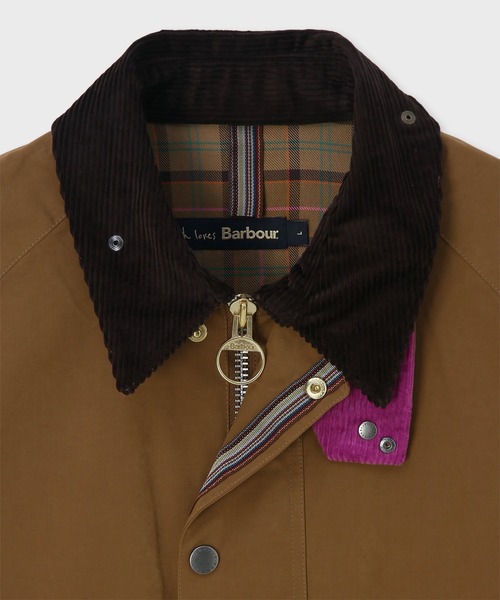 Paul Smith(ポールスミス)の「ウィメンズ "Paul Smith Loves Barbour" Bedale ピーチスキンジャケット / 265706 MCA1218(その他アウター・レディース・ブラック/ブラウン・XX-SMALL/X-SMALL)」の7枚目の写真