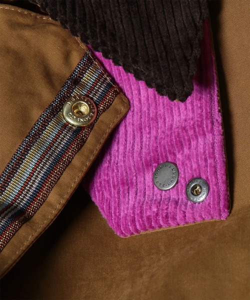 Paul Smith(ポールスミス)の「ウィメンズ "Paul Smith Loves Barbour" Bedale ピーチスキンジャケット / 265706 MCA1218(その他アウター・レディース・ブラック/ブラウン・XX-SMALL/X-SMALL)」の12枚目の写真