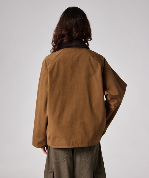 Paul Smith(ポールスミス)の「ウィメンズ "Paul Smith Loves Barbour" Bedale ピーチスキンジャケット / 265706 MCA1218(その他アウター・レディース・ブラック/ブラウン・XX-SMALL/X-SMALL)」の3枚目の写真